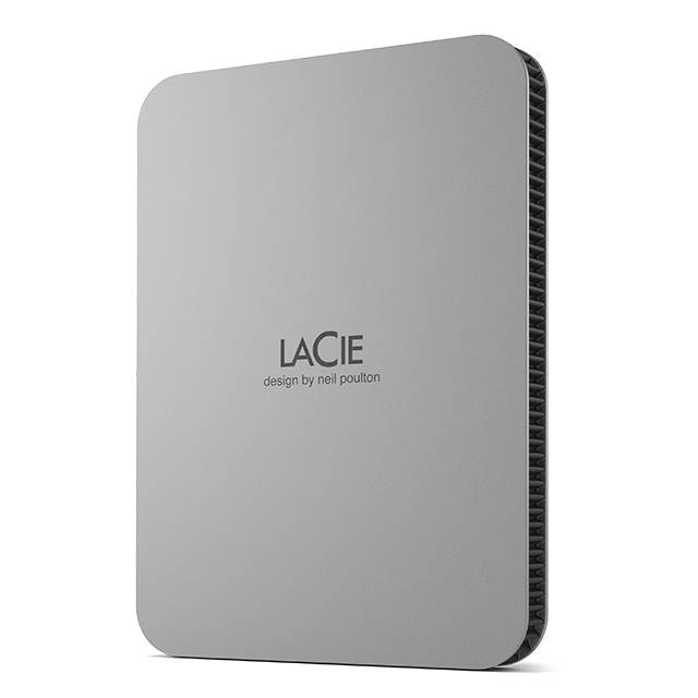 LaCie Mobile Drive moon silver USB-C