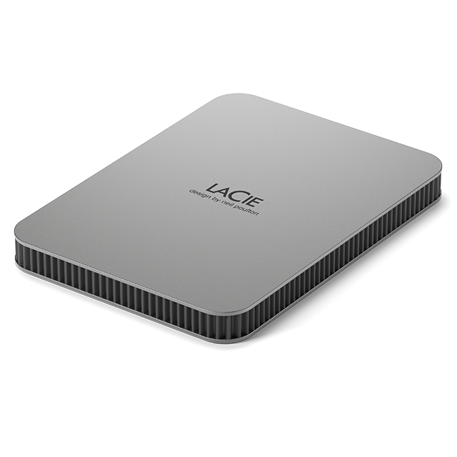 LaCie Mobile Drive moon silver USB-C