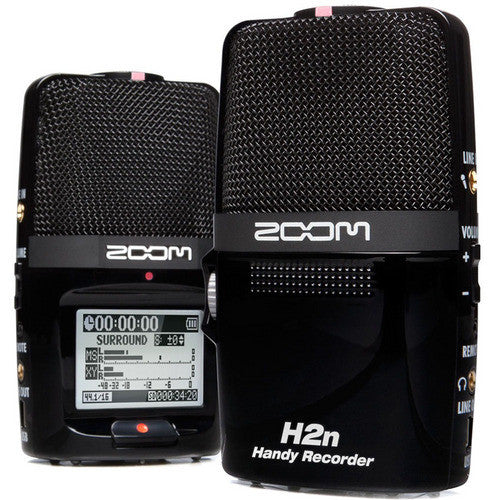 Zoom H2n Digital Handy Audio Recorder - Black