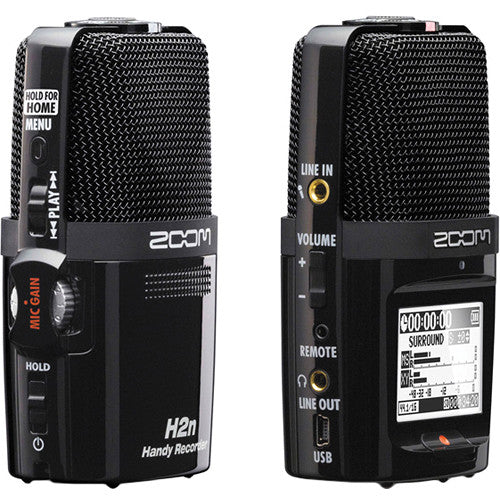 Zoom H2n Digital Handy Audio Recorder - Black