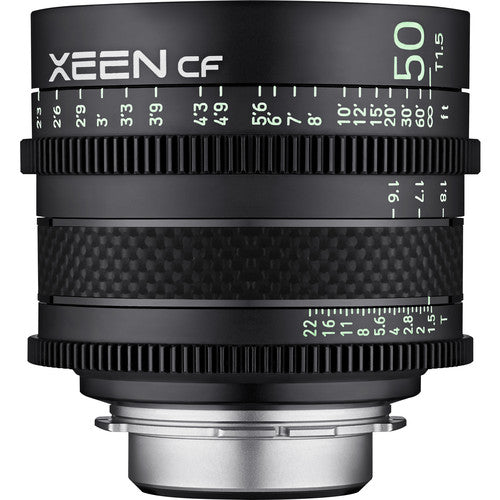 Objectif XEEN CF 50 mm  échelle en mètre T1.5 Pro Cine