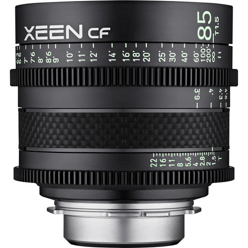 Objectif XEEN CF 85 mm échelle en mètre T1.5 Pro Cine