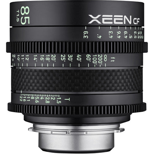 Objectif XEEN CF 85 mm échelle en mètre T1.5 Pro Cine