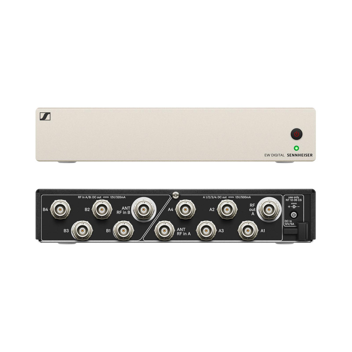 EW-D ASA (Q-R-S) Splitter d'antenne actif double 1:4 pour système Sennheiser EW-D et G4 Ref. EW-D-ASA