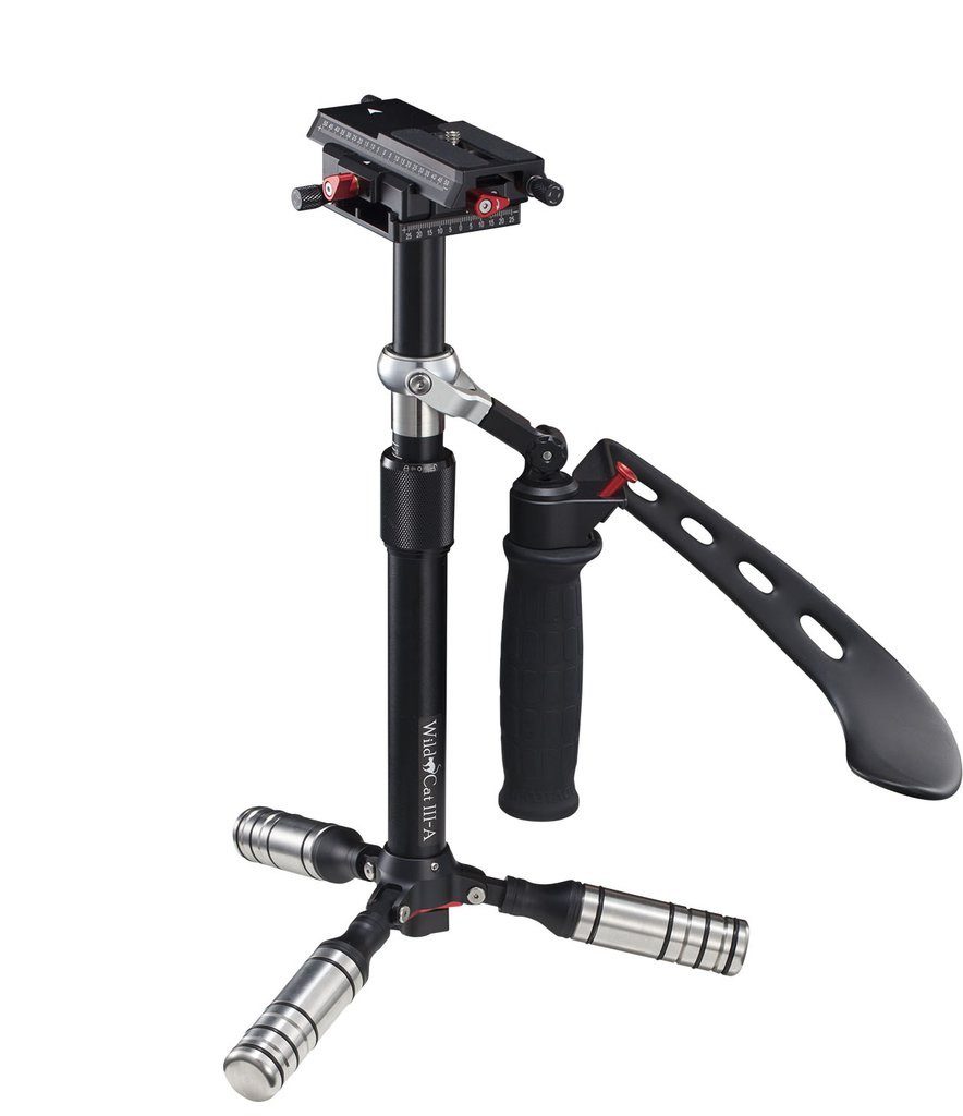 Ifootage Stabilisateur Wild Cat III Carbone avec poignée grip ajustable WILDCATIIIC