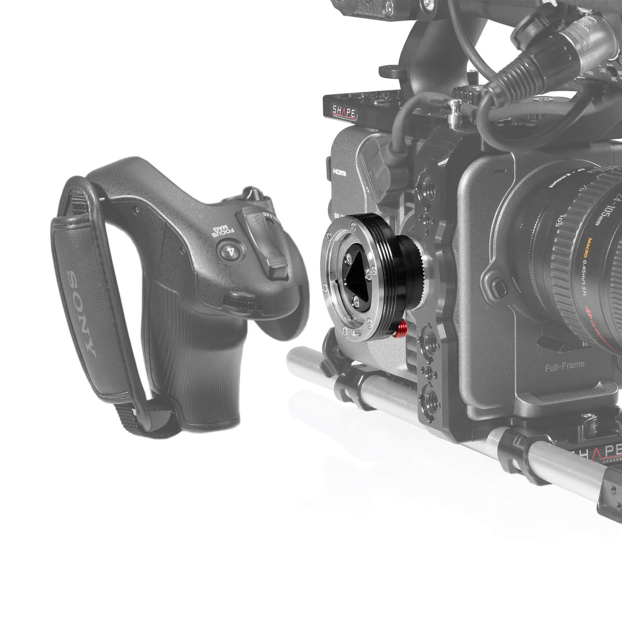 SONY FX6 Side handle adaptor to ARRI Rosette