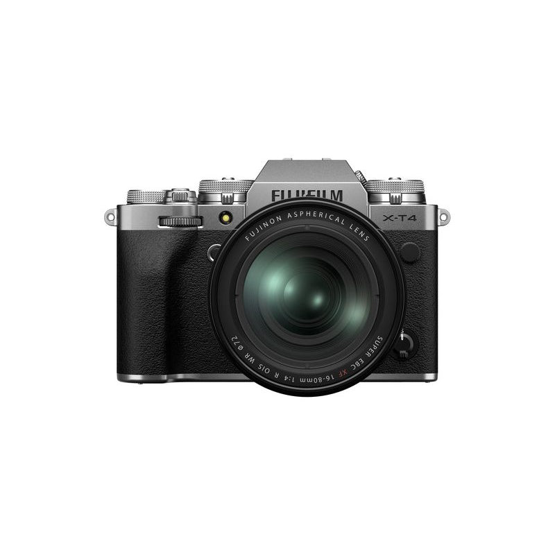 Fujifilm X-T4 Silver Camera Kit with XF 16-80mm f/4 R OIS WR Optique