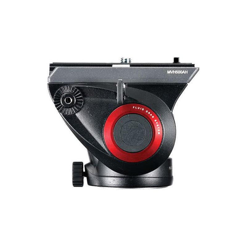 Manfrotto Flat Base Fluid Video Head with 500PLONG plate