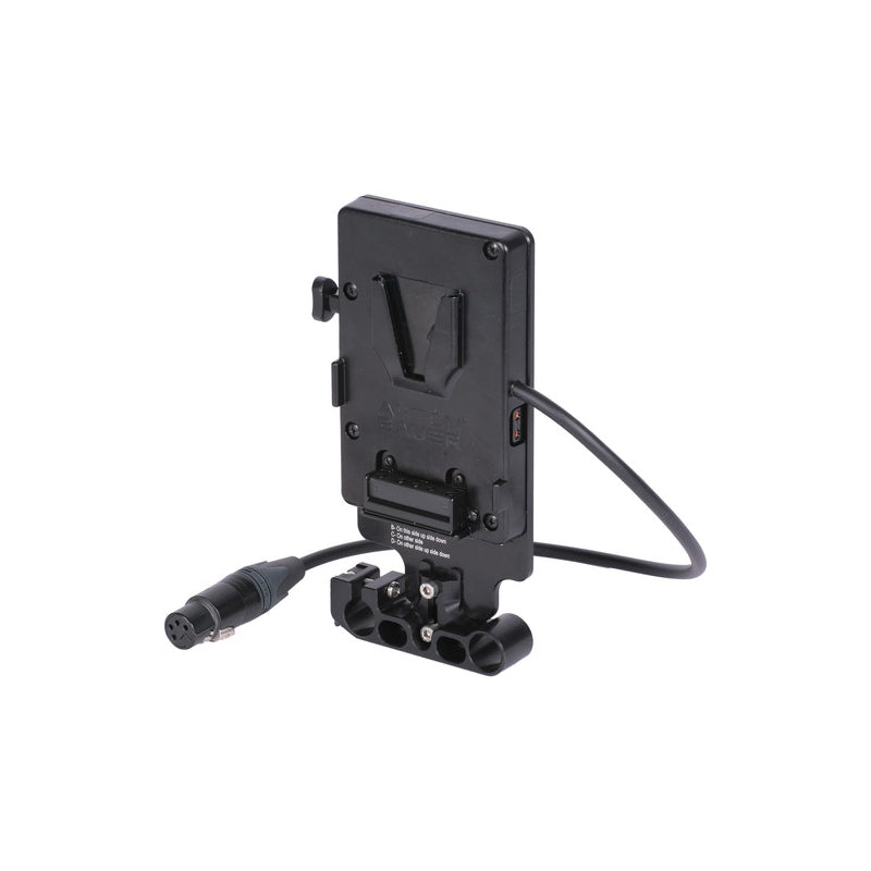 Plaque d'adaptation de batterie V-Lock avec connecteur XLR 4 broches