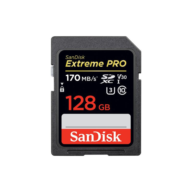 Sandisk Extreme PRO SDXC 128GB 170MB/S R 90MB/S W Memory Card